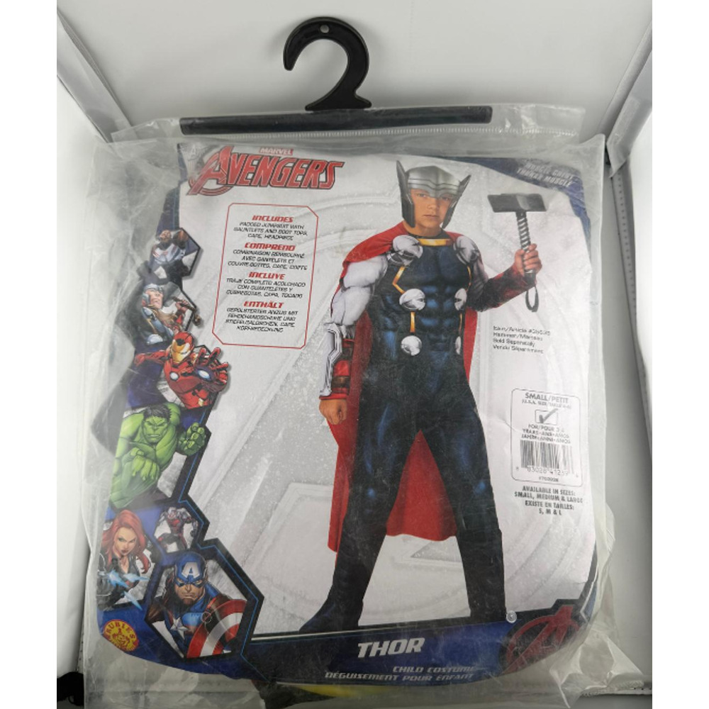 Marvel Inc Avengers Core Thor Deluxe Boys Costume Blue Large - Picture 2 of 5